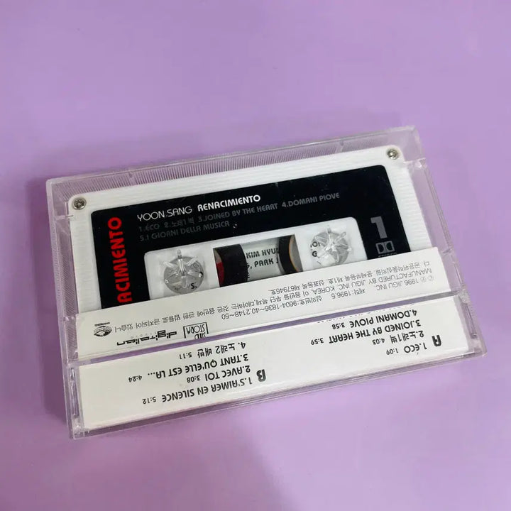 [BUNJANG] Yoon Sang Renacimiento Cassette Tape (Original Pressing) / [중고음반/TAPE] 윤상 EP - Renacimiento