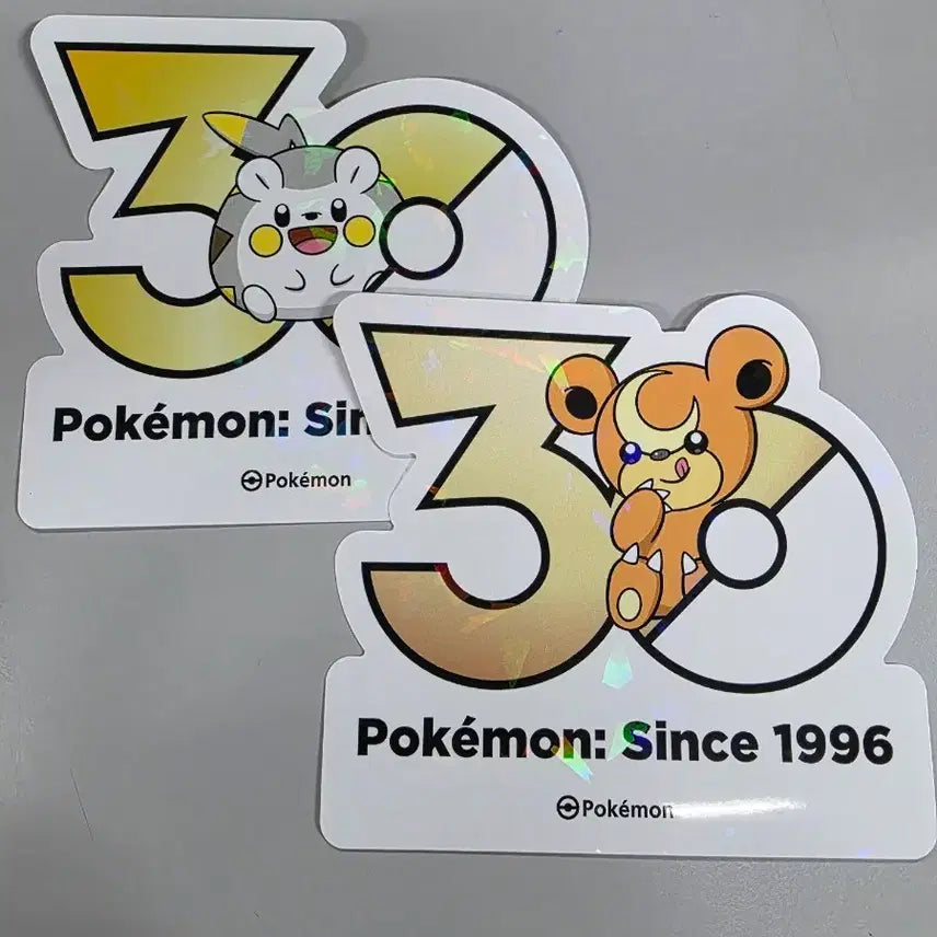 [BUNJANG] Togedemaru &amp; Ggomjigom Pokemon Logo Sticker Set / 토게데마루 깜지곰 포켓몬 로고스티커 팝니다