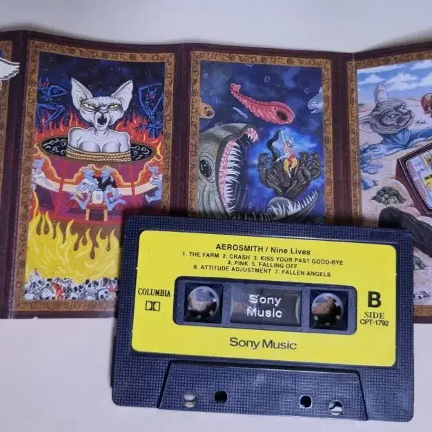 [BUNJANG] Aerosmith Nine Lives Cassette Tape / 에어로 스미스 Nine Lives (카세트테이프)