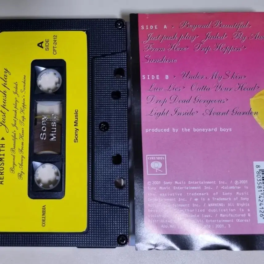 [BUNJANG] Aerosmith Just Push Play Cassette Tape / 에어로 스미스 Just Push Play (카세트테이프)