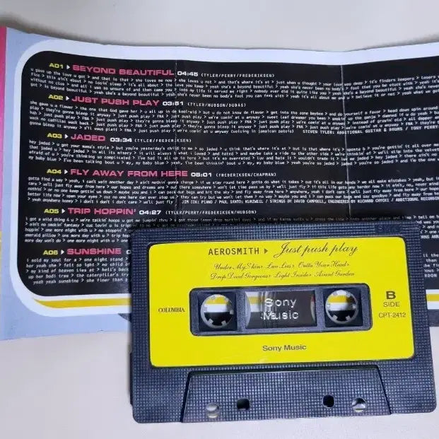 [BUNJANG] Aerosmith Just Push Play Cassette Tape / 에어로 스미스 Just Push Play (카세트테이프)