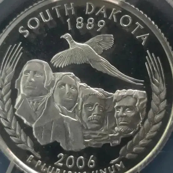 [BUNJANG] 2006 South Dakota Quarter Silver Coin - PCGS PR69DCAM / 2006년 발행된 사우스다코타 쿼터 은화입니다