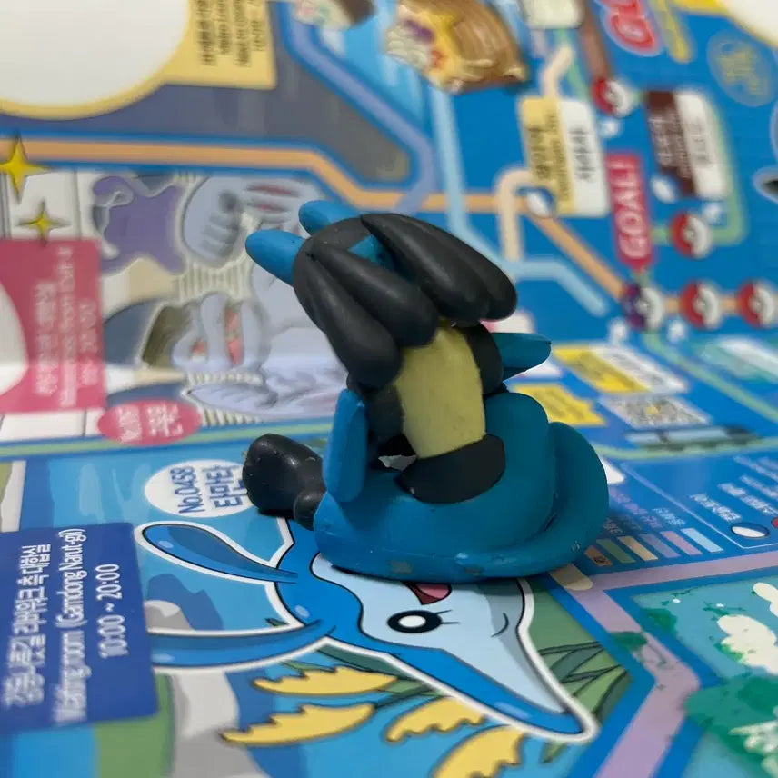 [BUNJANG] Pokemon Lucario "Sleeping" Vintage Gacha Figure / 포켓몬스터 루카리오 잘자요 잠꾸러기 고전 가챠