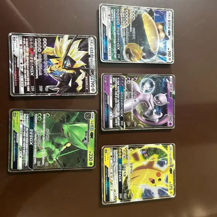 [BUNJANG] Pikachu, Snorlax, Mewtwo, Treecko, Necrozma GX Pokemon Cards / 피카튜, 잠만보, 뮤츠, 나무킹, 네크로즈마 GX