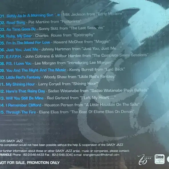 [BUNJANG] Savoy Jazz Sampler Promo Only CD / (미개봉 CD) Savoy Jazz Sampler - Promo Only