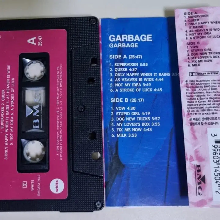 [BUNJANG] Garbage 1st Album Cassette Tape / 가비지 Garbage 1집 (카세트테이프)