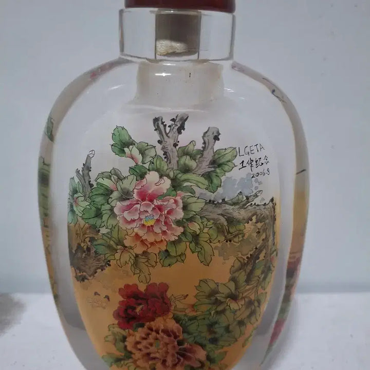 [BUNJANG] Chinese Fuyan Bottle Glass Art Decoration / 중국 비연호 유리공예 그림 장식