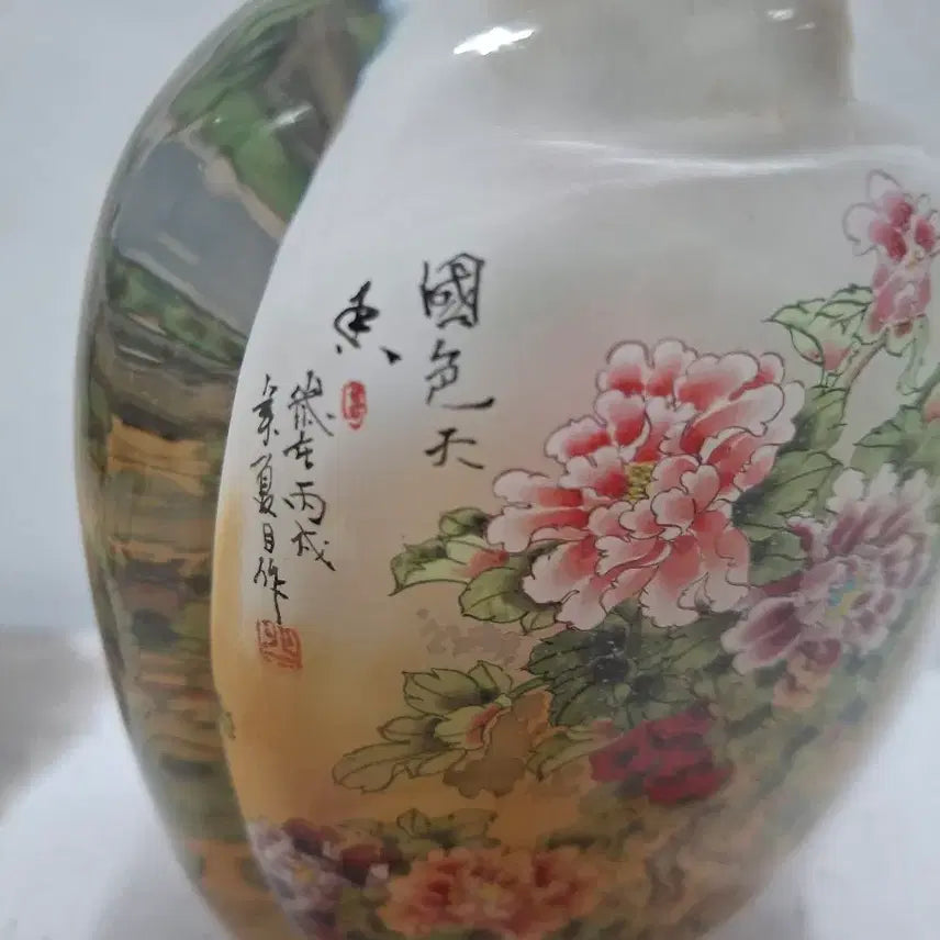 [BUNJANG] Chinese Fuyan Bottle Glass Art Decoration / 중국 비연호 유리공예 그림 장식