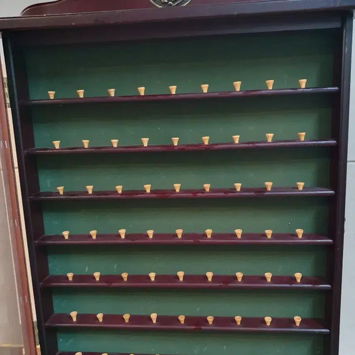 [BUNJANG] Wooden Golf Ball Display Case / 골프공 보관함 우드 장식장