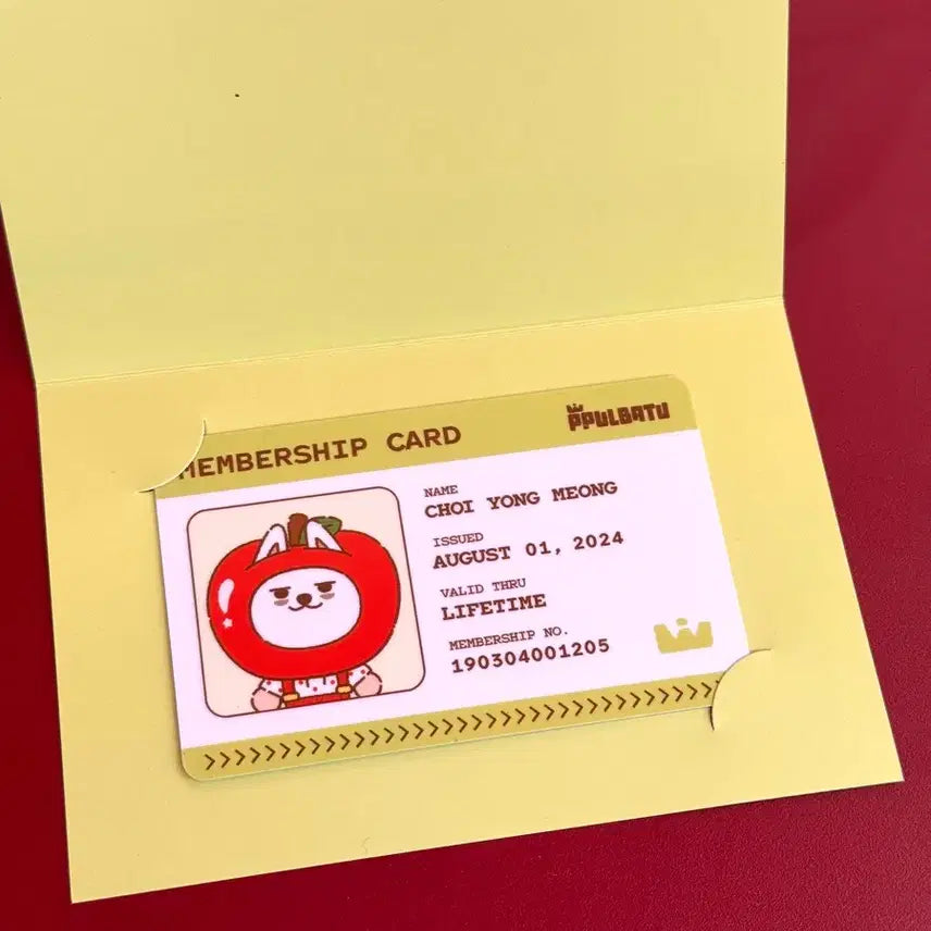 [BUNJANG] Apple Beat Pop-Up Choi Yong-mong ID Card / 애뿔바투 팝업 최용멍 아이디카드