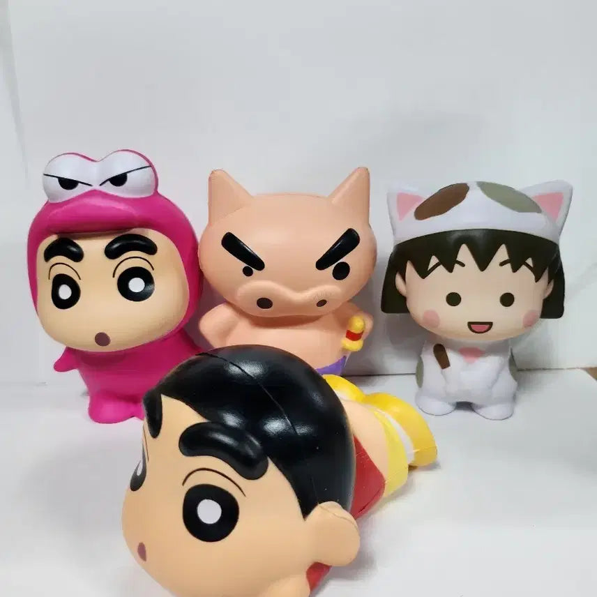 [BUNJANG] Crayon Shin-chan Squishy Figure Set (4 Types) / 짱구는 못말려 말랑이 피규어 세트  4종