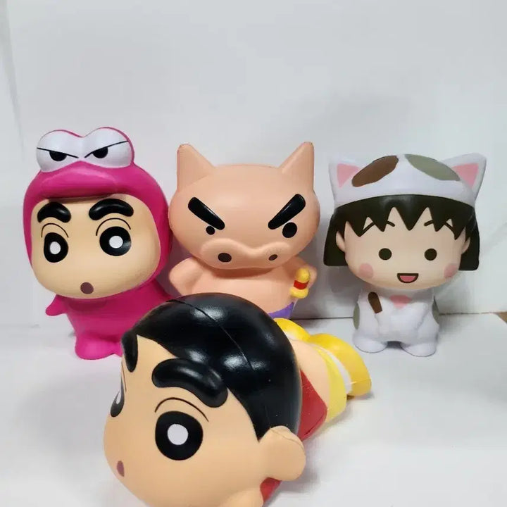 [BUNJANG] Crayon Shin-chan Squishy Figure Set (4 Types) / 짱구는 못말려 말랑이 피규어 세트  4종