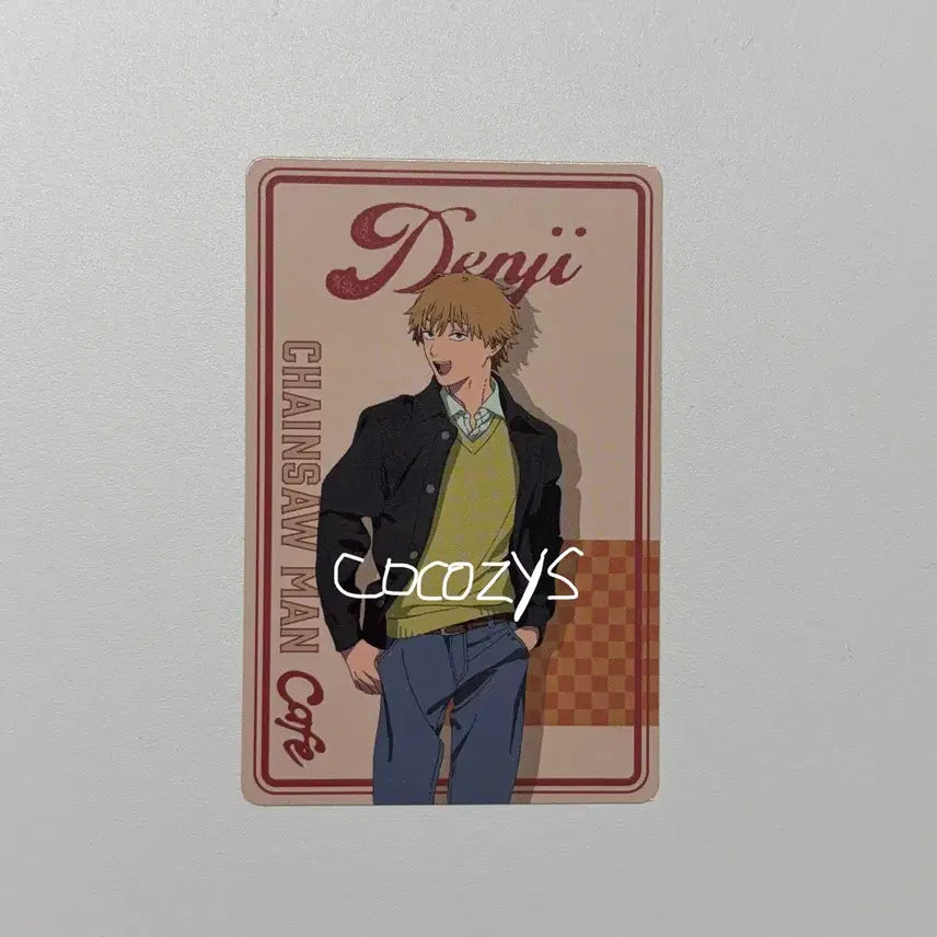 [BUNJANG] Chainsaw Man Denji Collaboration Cafe Exclusive Menu Photocard / 체인소맨 덴지 콜라보 카페 특전 카드 메뉴 포토카드