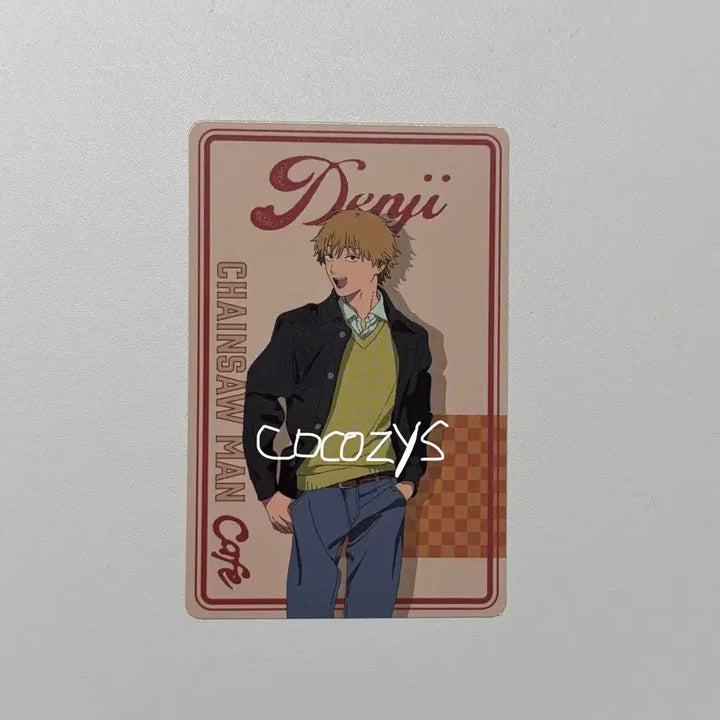 [BUNJANG] Chainsaw Man Denji Collaboration Cafe Exclusive Menu Photocard / 체인소맨 덴지 콜라보 카페 특전 카드 메뉴 포토카드
