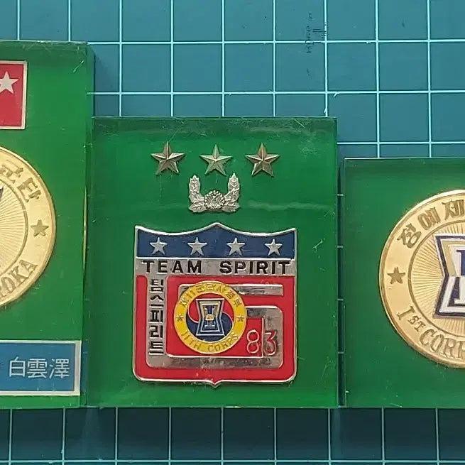 [BUNJANG] Hanahoe Members Military Unit Paperweights Set / 하나회 맴버 부대코인/문진 (박희도 외)