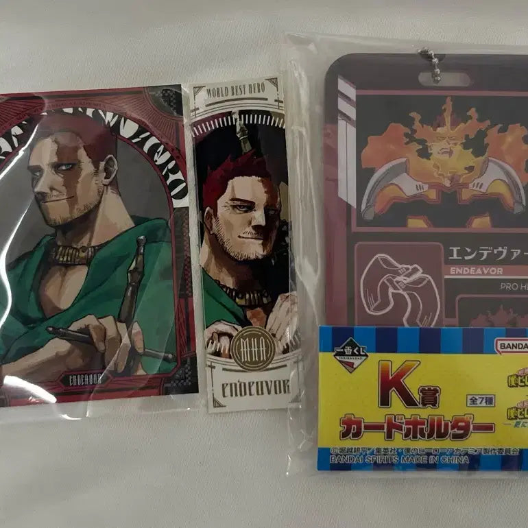 [BUNJANG] My Hero Academia Endeavor Card Holder Sticker Set / 나히아 엔데버 카드홀더 스티커 세트