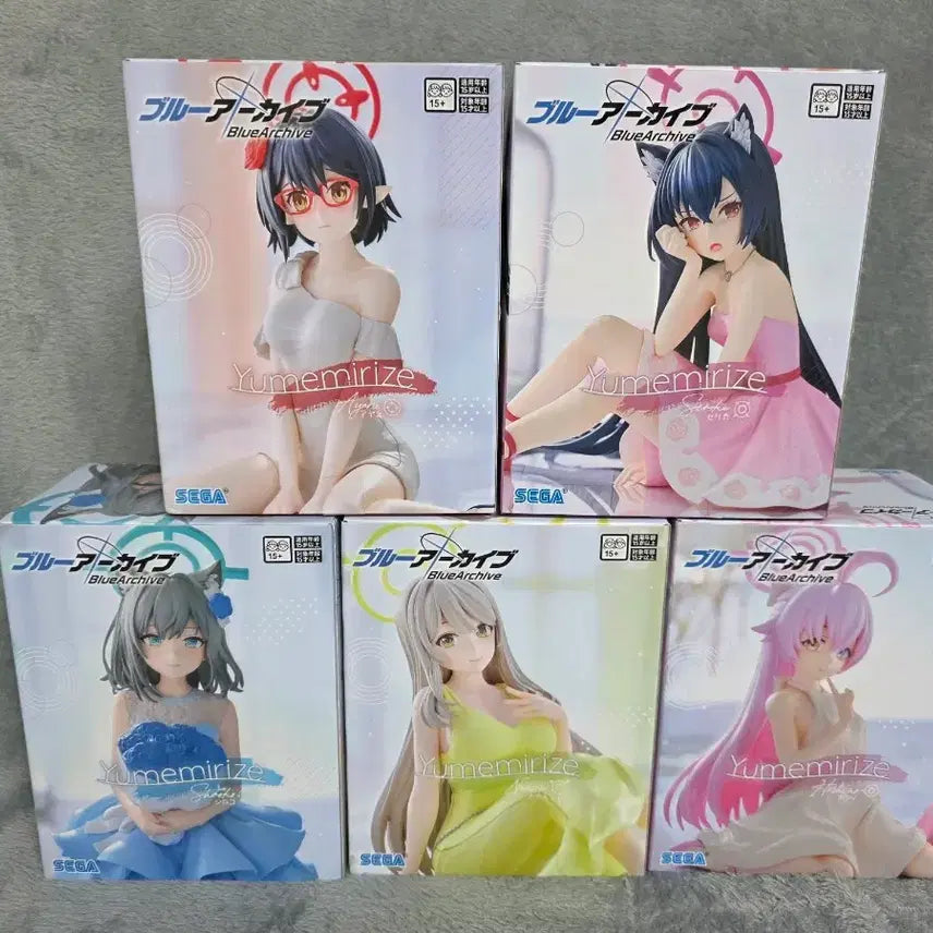 [BUNJANG] Blue Archive Yumemirize 9 Figure Bundle Set (Sealed) / [미개봉] 블루아카이브 유메미라이즈 피규어 9종 일괄