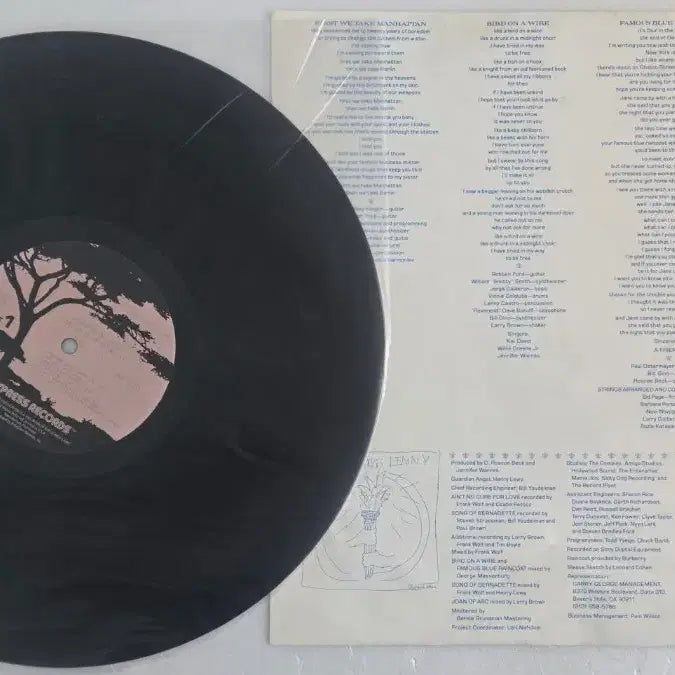 [BUNJANG] Jennifer Warnes Famous Blue Raincoat 1986 Original US First Pressing LP / 제니퍼 원즈 - Famous Blue Raincoat 1986년 초반LP