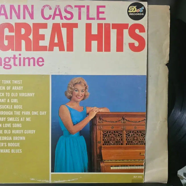[BUNJANG] Jo Ann Castle 12 Great Hits in Ragtime Jazz LP (US) / 조앤 캐슬_12 Great Hits in Ragtime_재즈LP(US)