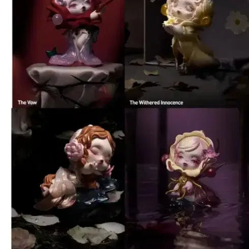 [BUNJANG] POP MART Skull Panda Four Acts Series Random Figure / 12번(2개택포6.1까지) 팝마트스컬판다꽃잎의4막시리즈랜덤피규어