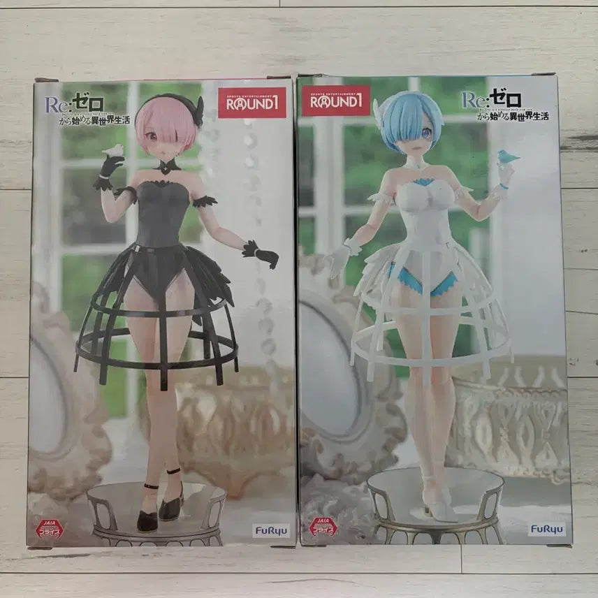 [BUNJANG] FuRyu Re:Zero Rem Ram Figure Set / FuRyu Re 제로부터 렘 람 피규어 세트 리제로 피규어