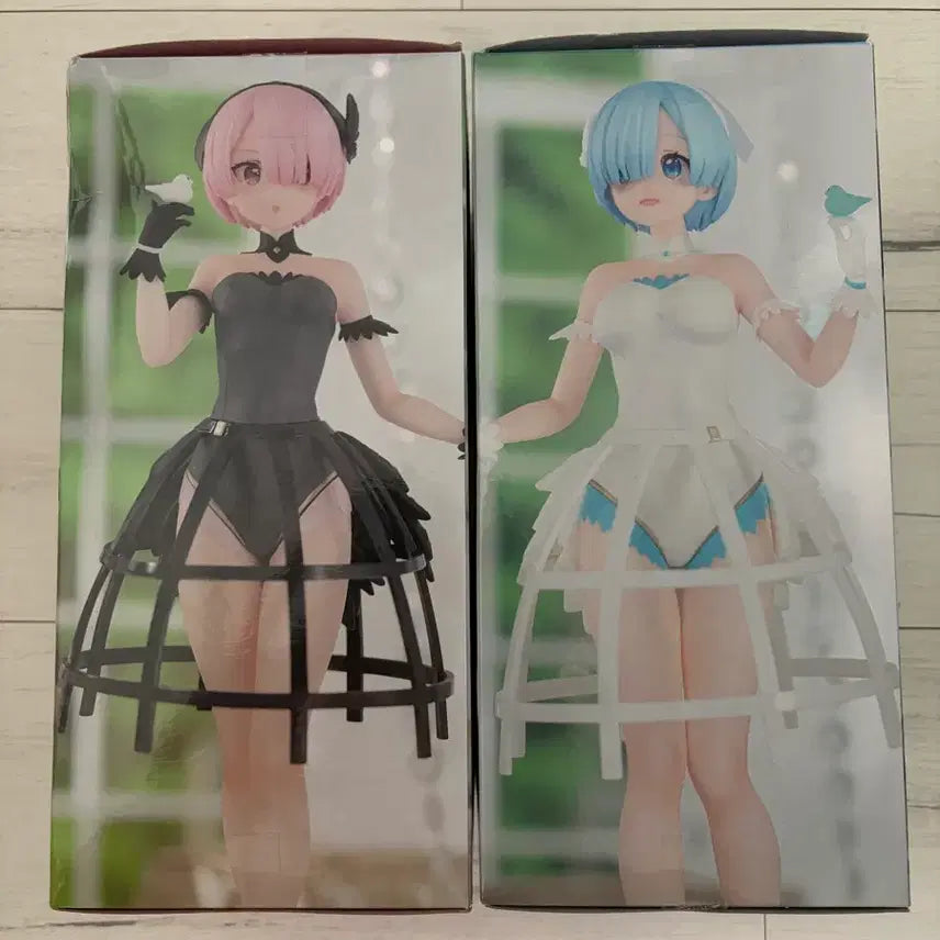 [BUNJANG] FuRyu Re:Zero Rem Ram Figure Set / FuRyu Re 제로부터 렘 람 피규어 세트 리제로 피규어