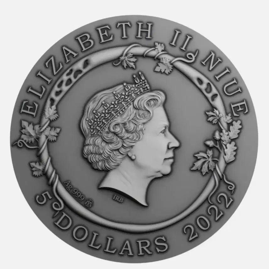 [BUNJANG] 2022 Niue Jason and the Argonauts 2 oz 99.9% Silver Proof Coin / 2022 니우에 2온스 제이슨과 이르고넛 999% 실버 코인