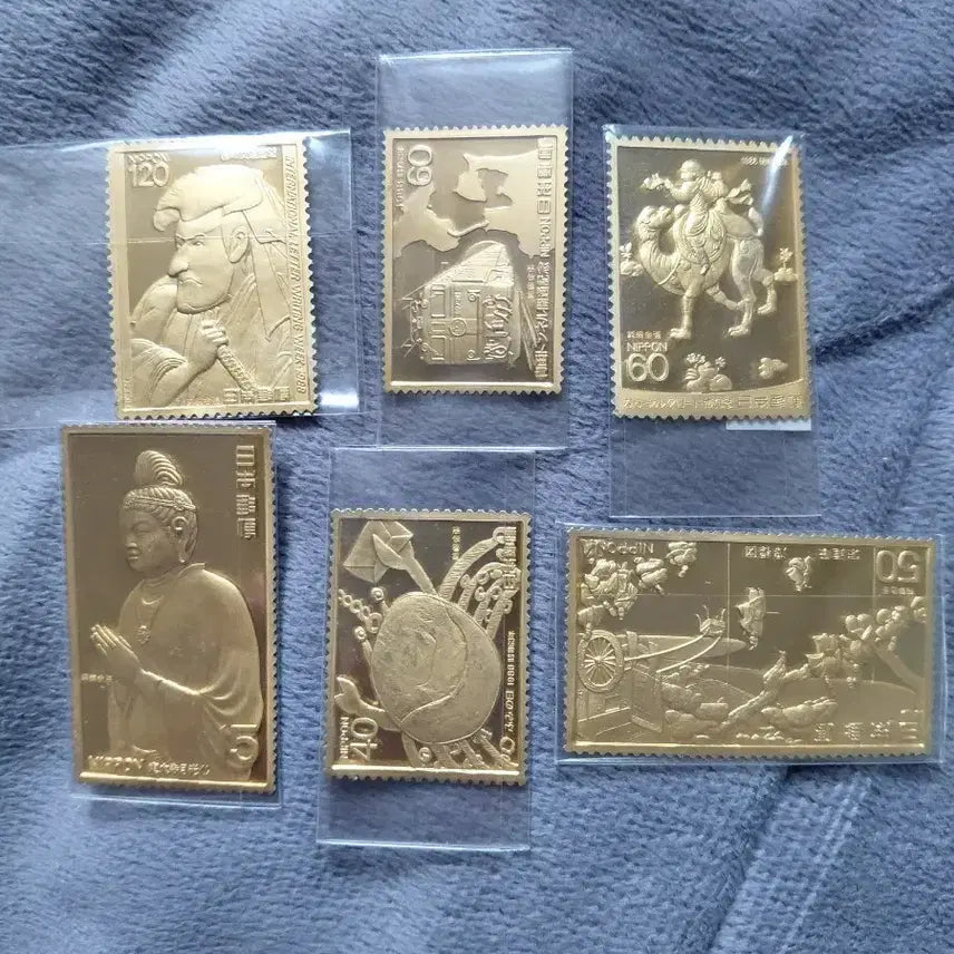 [BUNJANG] Gold Engraved Stamp Collection / 금도안 우표 컬렉션