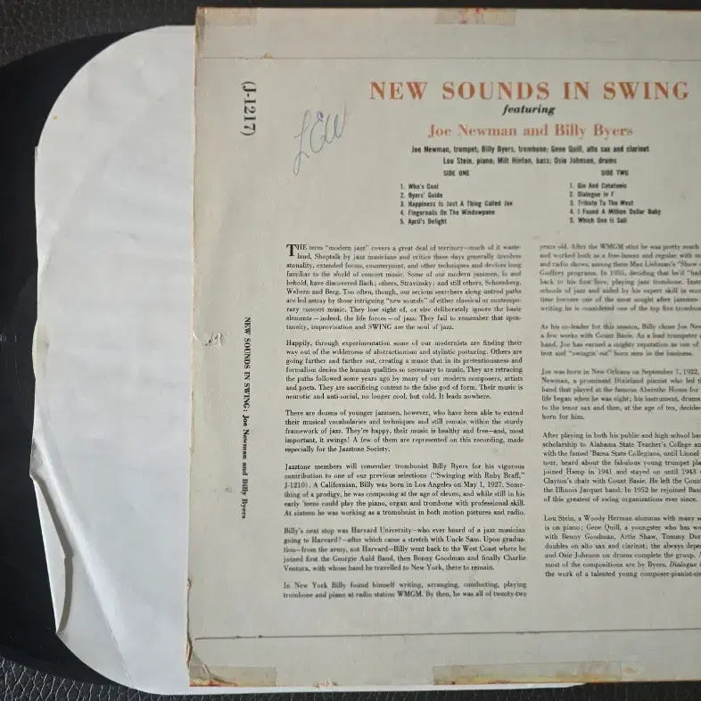 [BUNJANG] Joe Newman Bill Byers New Sounds in Swing LP (1956) / Joe Newman~_New Sounds in~트럼펫재즈LP USA