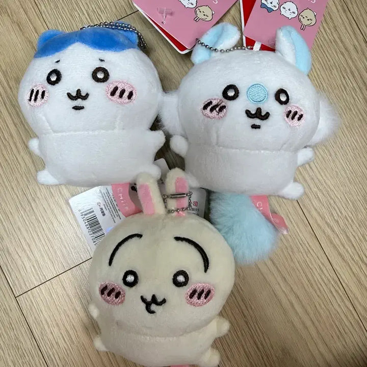[BUNJANG] Monchichi Usagi &amp; Momonga Set / 먼작귀 3가지 세트