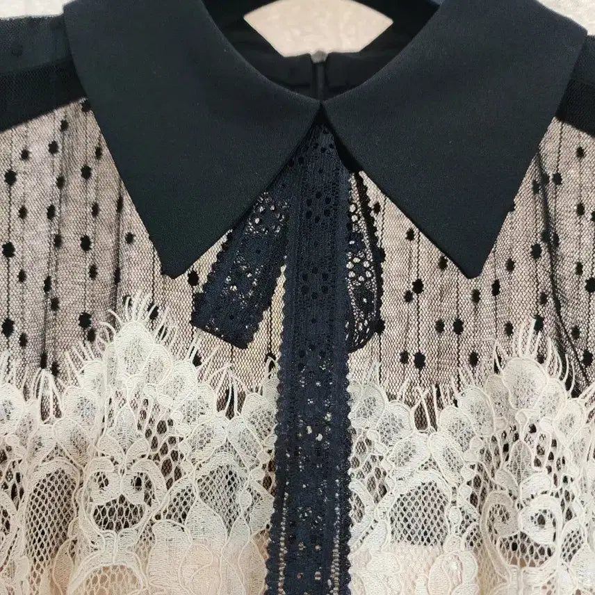 [BUNJANG] See-through Black Mini Dress (Unworn) / 시스루 블랙 미니 원피스(미착용)