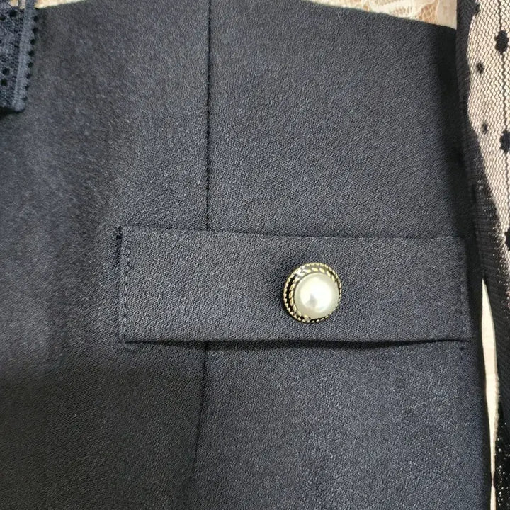 [BUNJANG] See-through Black Mini Dress (Unworn) / 시스루 블랙 미니 원피스(미착용)