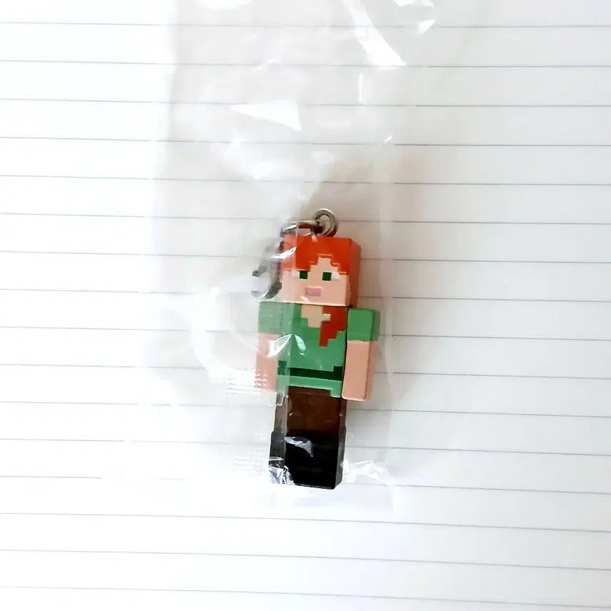 [BUNJANG] Minecraft Mejirushi Alex Gacha Keyring / 마인크래프트 메지루시 알렉스 가챠 키링
