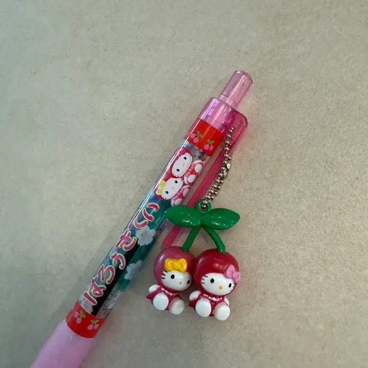 [BUNJANG] Sanrio Hello Kitty Cherry Kitty Mechanical Pencil / 고전 키티스트랩 체리키티 샤프