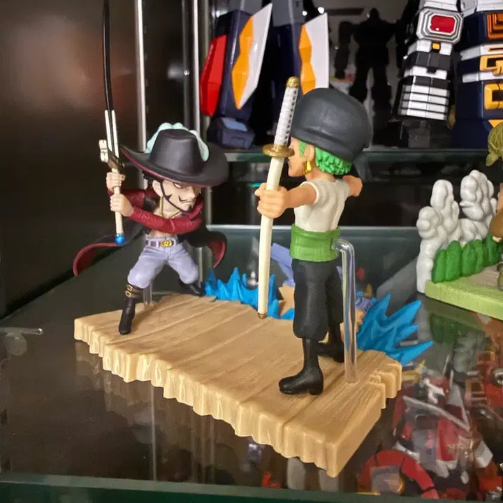 [BUNJANG] One Piece World Collectable Special Zoro &amp; Mihawk Figure Set / 원피스 월드콜렉터블 스페셜 피규어 팝니다