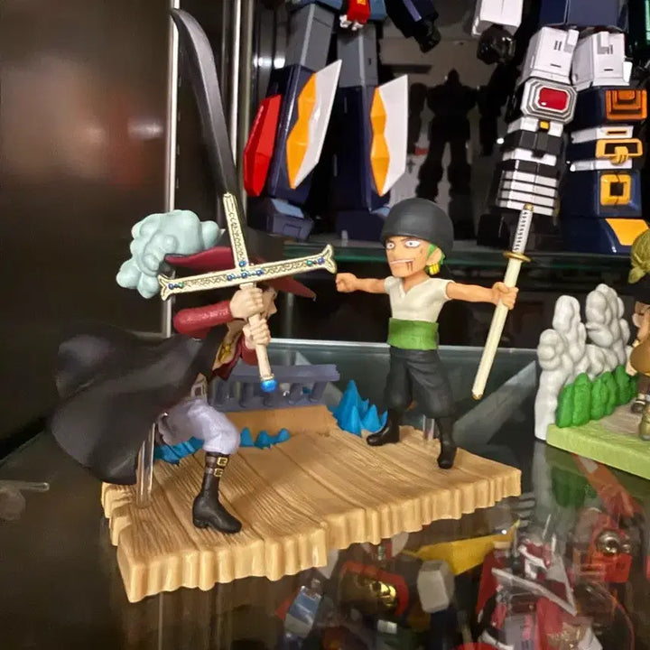 [BUNJANG] One Piece World Collectable Special Zoro &amp; Mihawk Figure Set / 원피스 월드콜렉터블 스페셜 피규어 팝니다