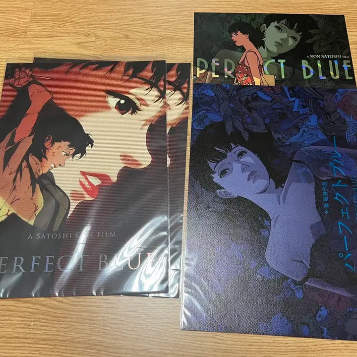 [BUNJANG] Satoshi Kon Perfect Blue A3 Artgraphy Poster Set (Weeks 1 &amp; 2) / 곤 사토시 퍼펙트블루 특전 1주차 2주차 A3 아트그라피 포스터