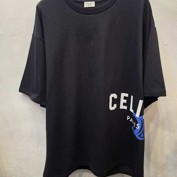 [BUNJANG] Celine Paris Triomphe Jersey T-Shirt XXL / 셀린느 파리 트리옹프 저지 반팔(2XL)