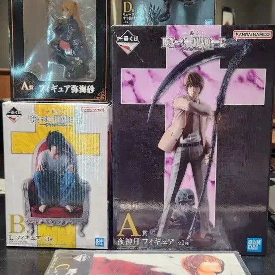 [BUNJANG] Death Note L, Light, Misa, Ryuk Acrylic Standee (Sealed) / 데스노트 피규어