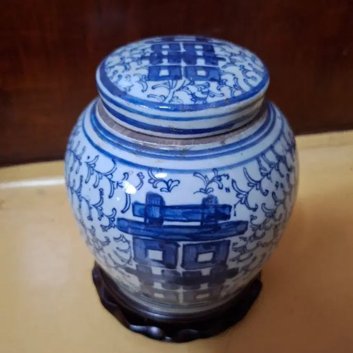 [BUNJANG] Antique Blue and White Porcelain Jar / 오래된 멋진 청화호