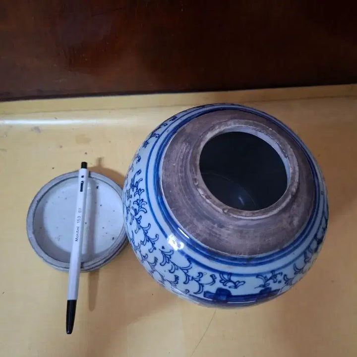 [BUNJANG] Antique Blue and White Porcelain Jar / 오래된 멋진 청화호