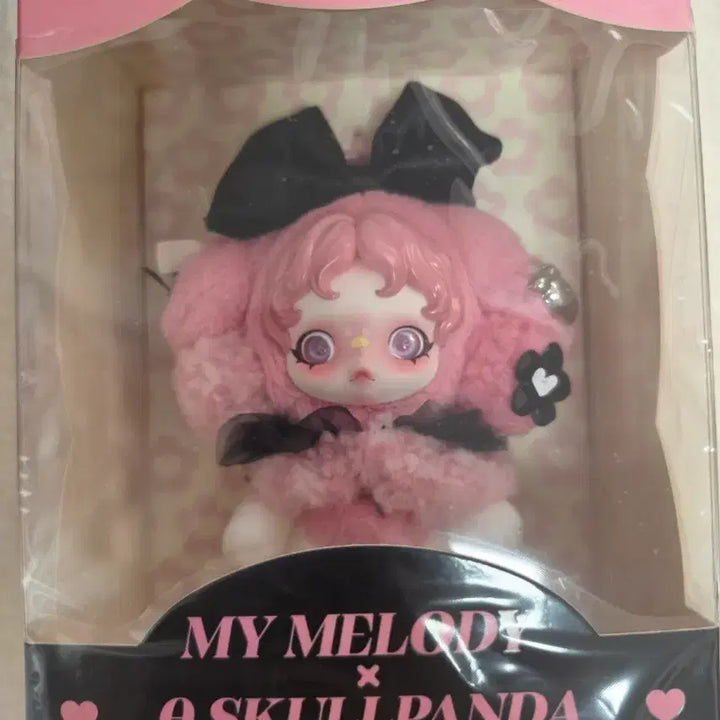 [BUNJANG] Pop Mart Skullpanda x My Melody Collaboration Plush Keyring (Sealed) / 미개봉새상품)팝마트정품 스컬판다 마이멜로디 인형키링