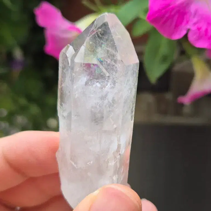 [BUNJANG] Rainbow Clear Quartz Crystal Point, Brazil / 무지개! 레인보우 백수정 원석 브라질산 결정 포인트 광물
