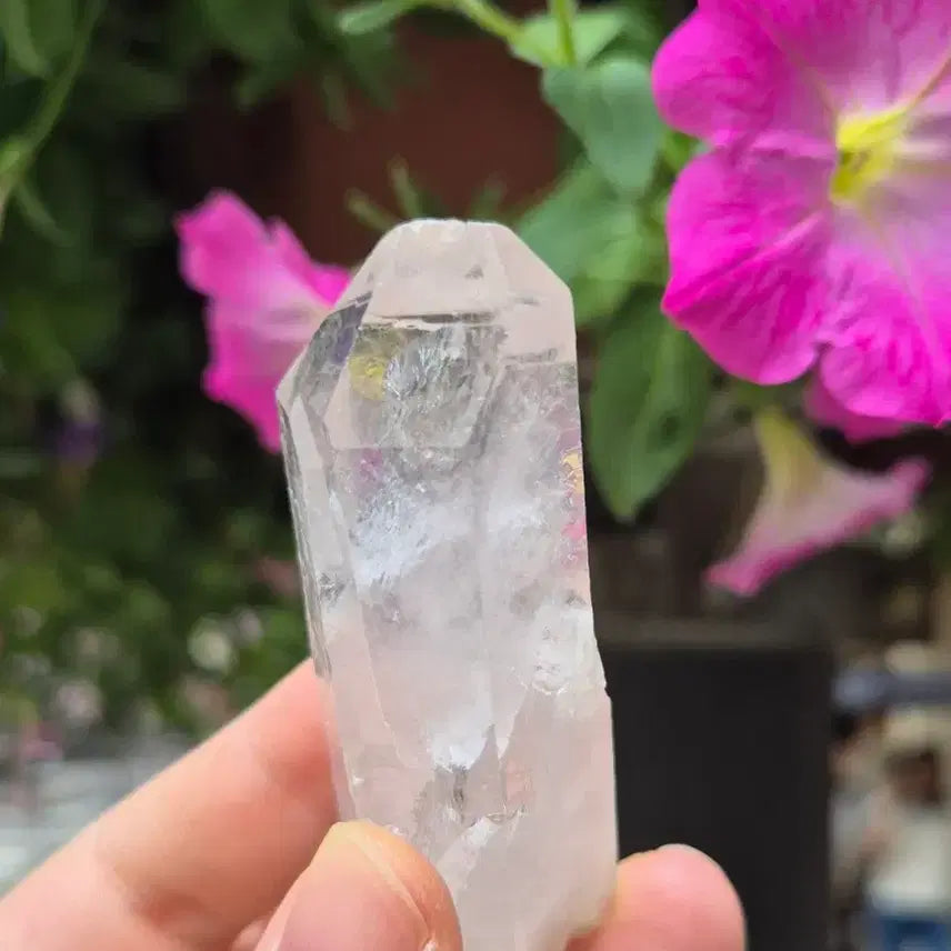 [BUNJANG] Rainbow Clear Quartz Crystal Point, Brazil / 무지개! 레인보우 백수정 원석 브라질산 결정 포인트 광물