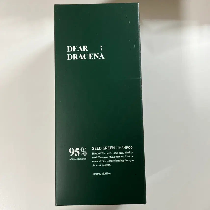 [BUNJANG] Dear Dr. Cena Seed Green Shampoo 500ml (Sealed) / 미개봉)디어드라세나 씨드그린 샴푸 500ml 민감성 두피 케어