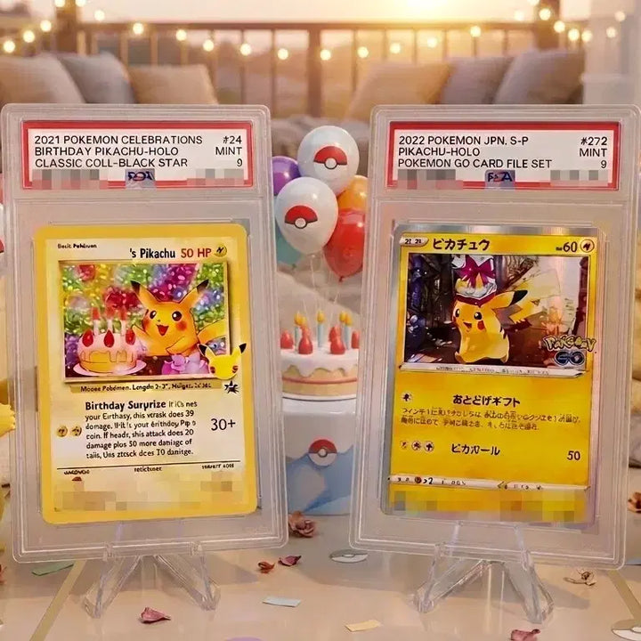 [BUNJANG] Pokemon Pikachu Birthday Gift Set [PSA 9 Graded] / 포켓몬 카드 피카츄 생일 축하 + 선물 감성세트 [PSA9 등급]