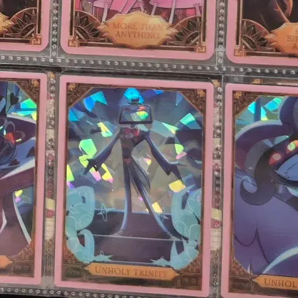 [BUNJANG] Hazbin Hotel Unholy Trinity Bundle Set Vox Valentino Velvet Lucky Draw Card / 해즈빈 호텔/프로모 카드 / 언홀리 트리니티 일괄 / 복스 발렌티노 벨벳