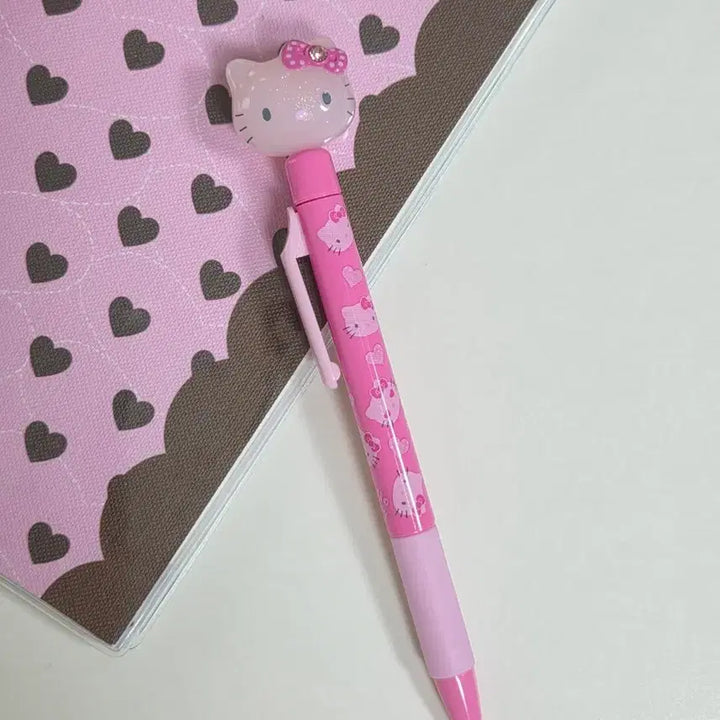 [BUNJANG] Sanrio Classic Kitty Face Mechanical Pencil Pink / 고전키티 키티얼굴피규어 샤프 펜 핑크키티 샤프