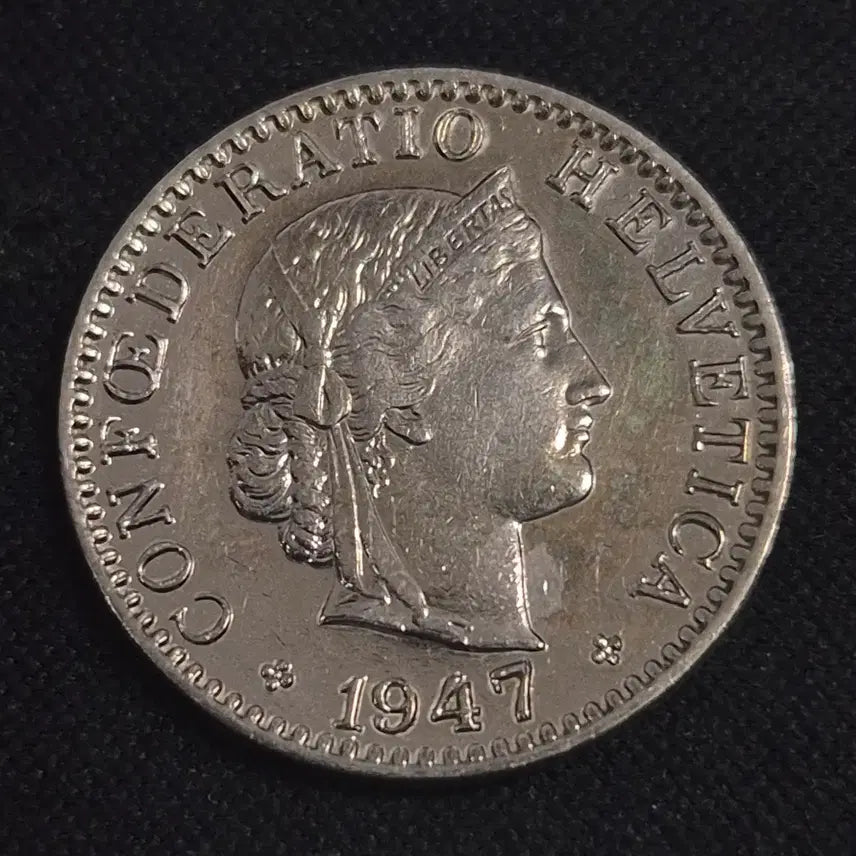 [BUNJANG] 1947 Swiss 20 Rappen Coin / 1947년 스위스 20라펜 동전 [EP. 3326]