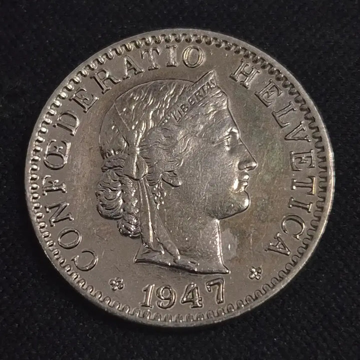 [BUNJANG] 1947 Swiss 20 Rappen Coin / 1947년 스위스 20라펜 동전 [EP. 3326]